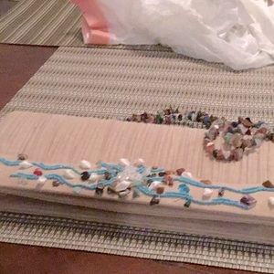 Tommy Woods Fabric Stone & She’ll Clutch